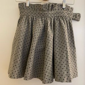 ASOS polka dots grey skirt